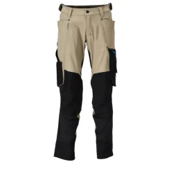 MASCOT ADVANCED 23179 BUKS MED KNÆLOMMER 90C60 LYS KAKI/SORT