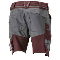 MASCOT CUSTOMIZED 22149 SHORTS 24C49 BORDEAUX/STENGRÅ
