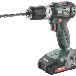 METABO SB 18 L BL 2X2,0AH BORE-/SKRUEMASKINE MED SLAG AKKU MED BATTERI
