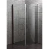 MILOBAD BUET, KLAR GLAS BRUSEHJØRNE 90 CM KROM