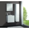 MILOBAD RENO SPEJLSKAB 2 LÅGER HVID HØJGLANS 60 X 60 CM
