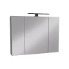 MILOBAD RENO SPEJLSKAB 2 LÅGER HVID 80 X 60 CM