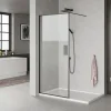 MILOBAD SORT PROFIL BRUSEVÆG KLART GLAS 80 CM