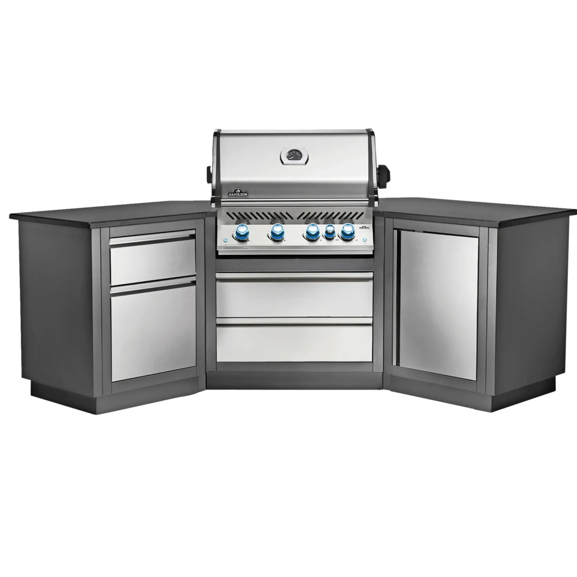 NAPOLEON PRESTIGE PRO 500 INDBYGNING INDBYGNINGSGRILL RUSTFRIT STÅL