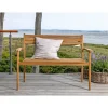 OUTRIUM GILI MED RYGLÆN HAVEBÆNK TEAK 120 CM