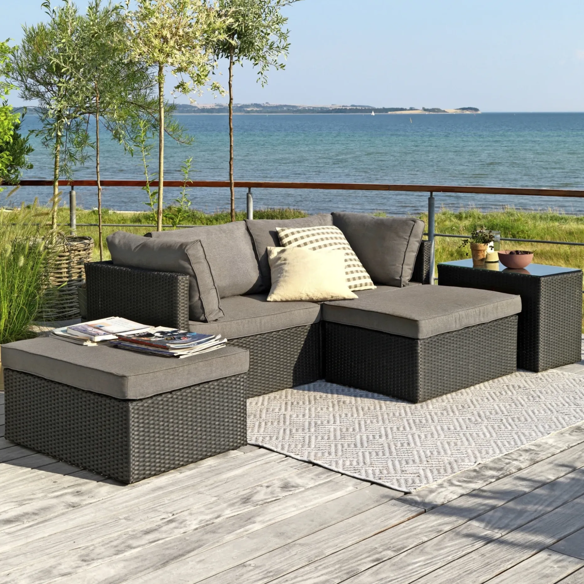 OUTRIUM LISSABON SOFASÆT SORT