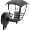 PHILIPS CREEK OP M/SENSOR UDENDØRS VÆGLAMPE SORT 60W