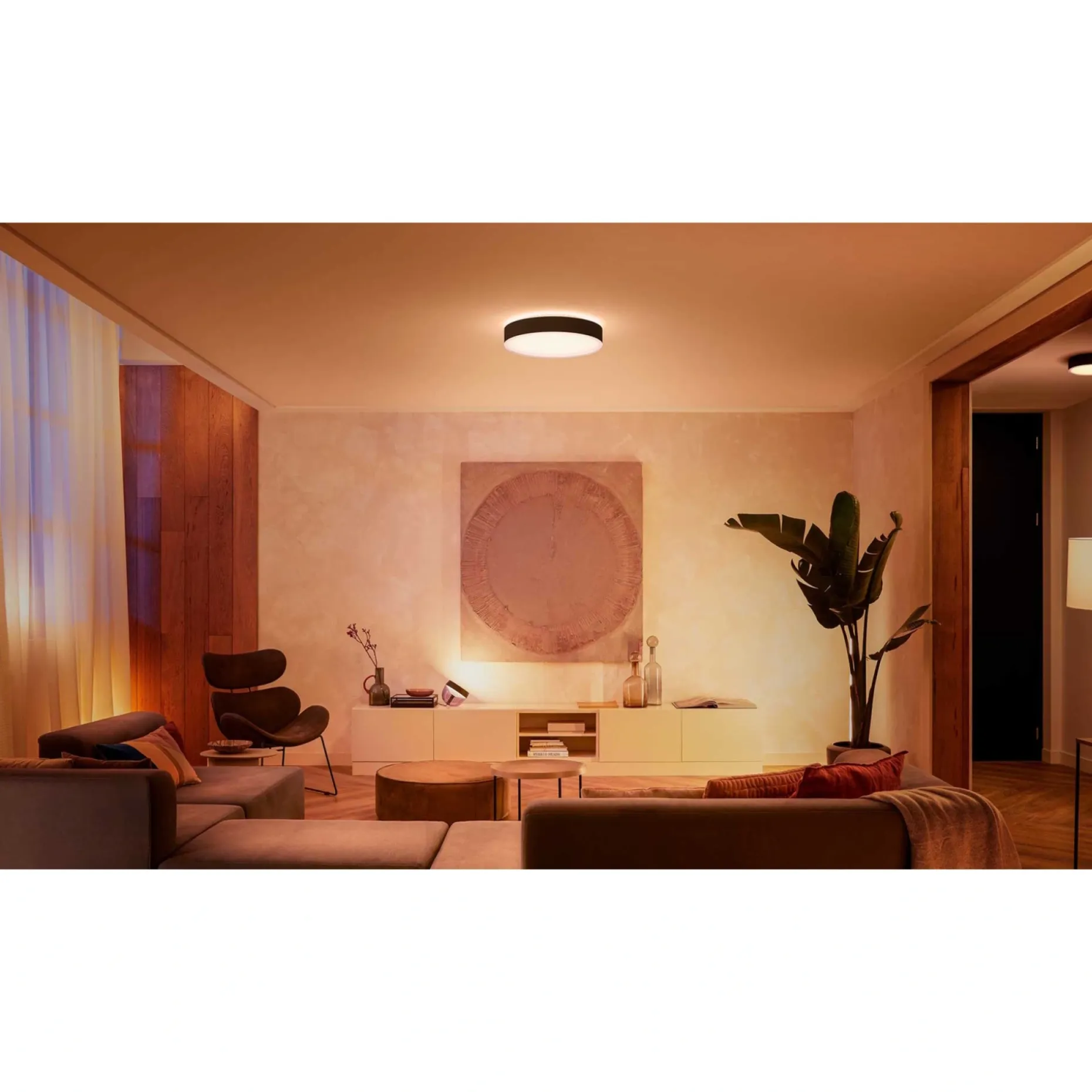 PHILIPS HUE WA ENRAVE L PLAFOND 34W SORT 476 MM