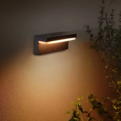 PHILIPS HUE WCA NYRO UDENDØRS VÆGLAMPE 14W SORT