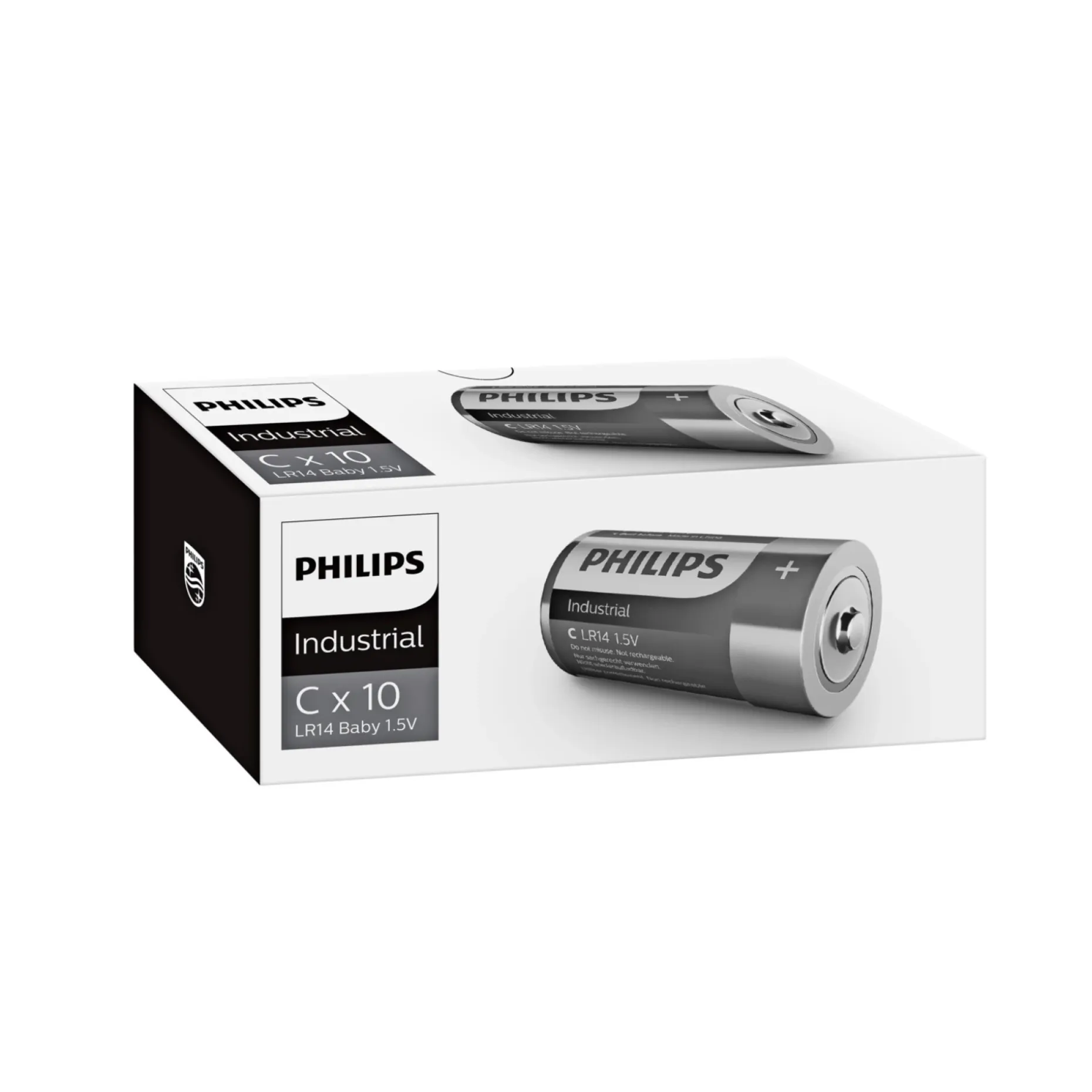 PHILIPS INDUSTRIAL ALKALINE C BATTERI 10 STK/PAK