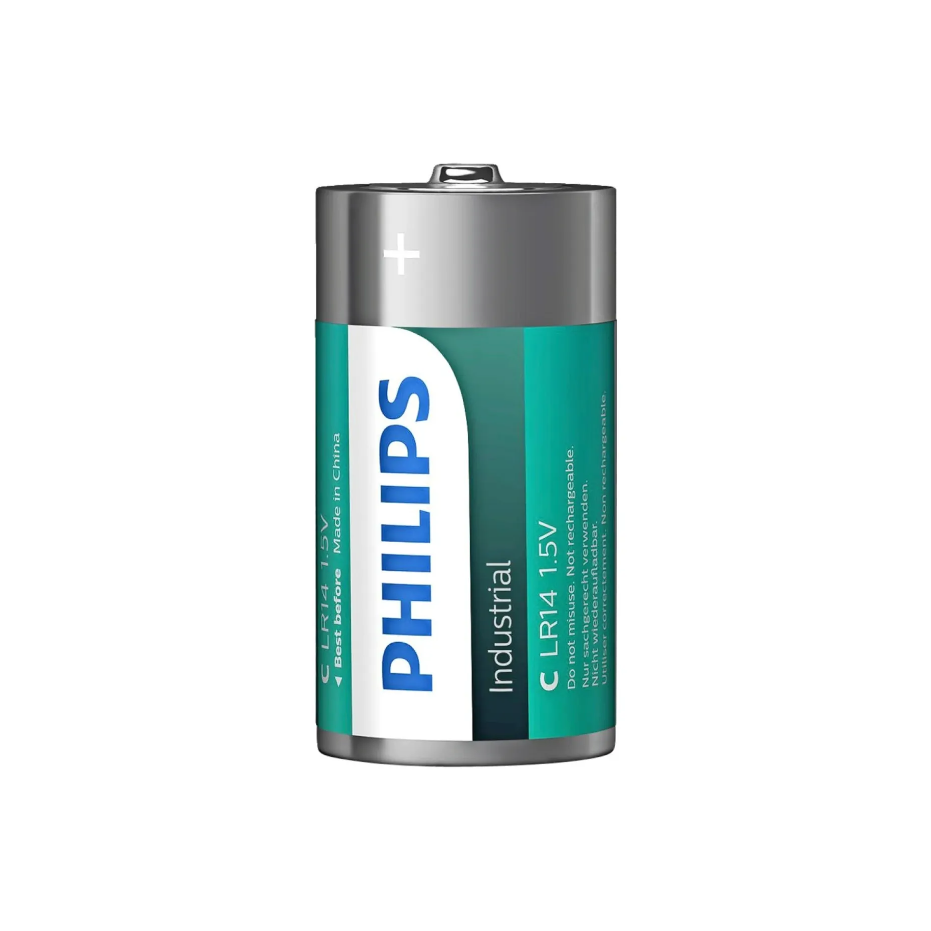PHILIPS INDUSTRIAL ALKALINE C BATTERI 10 STK/PAK