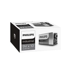 PHILIPS INDUSTRIAL ALKALINE 9V BATTERI 10 STK/PAK