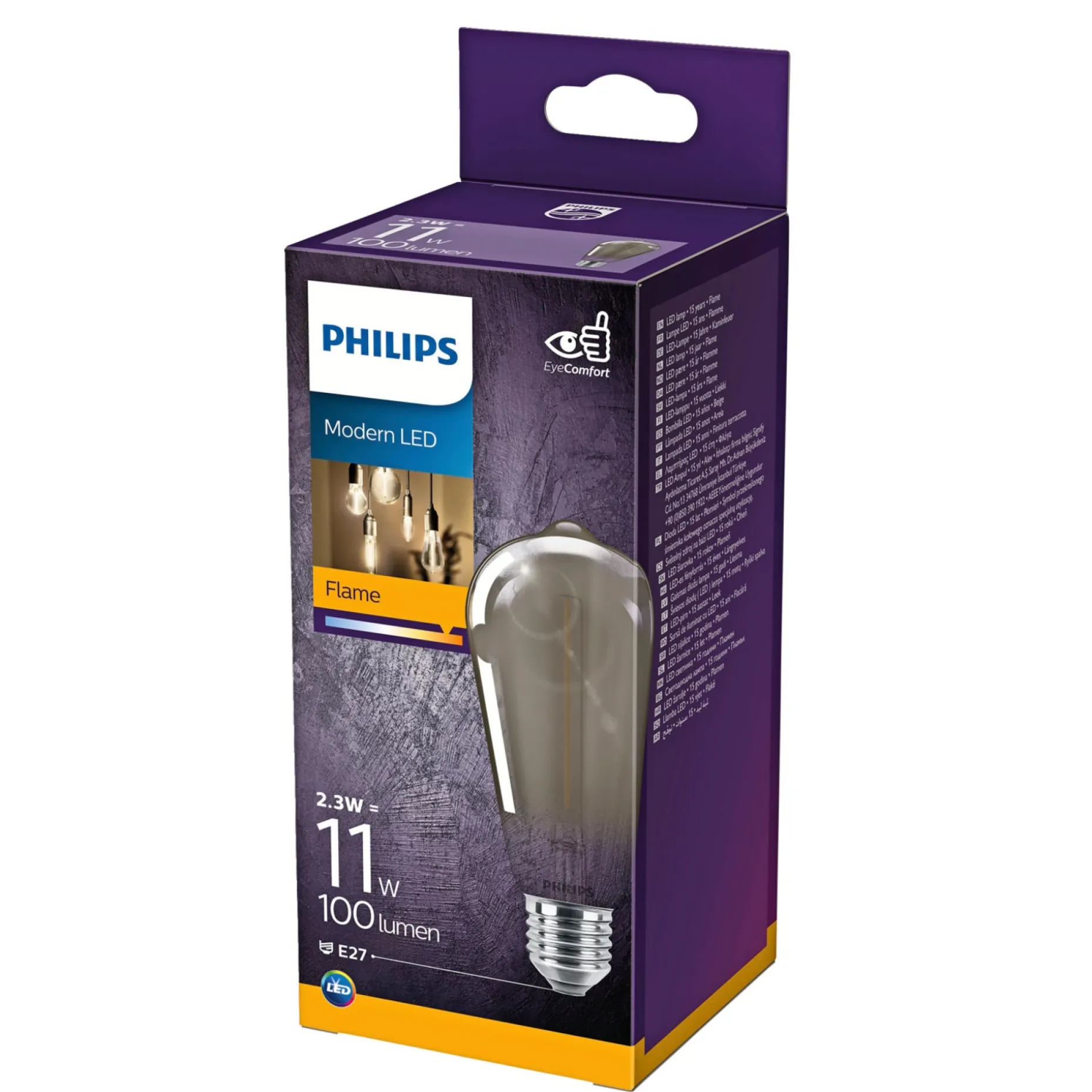 PHILIPS MODERNE DEKOPÆRE DRÅBEFORMET E27 11W