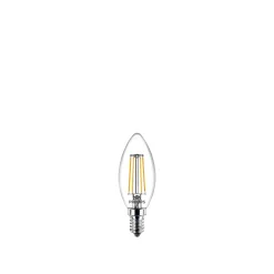 PHILIPS 2-PAK KLAR LED PÆRE KERTE E14 4W