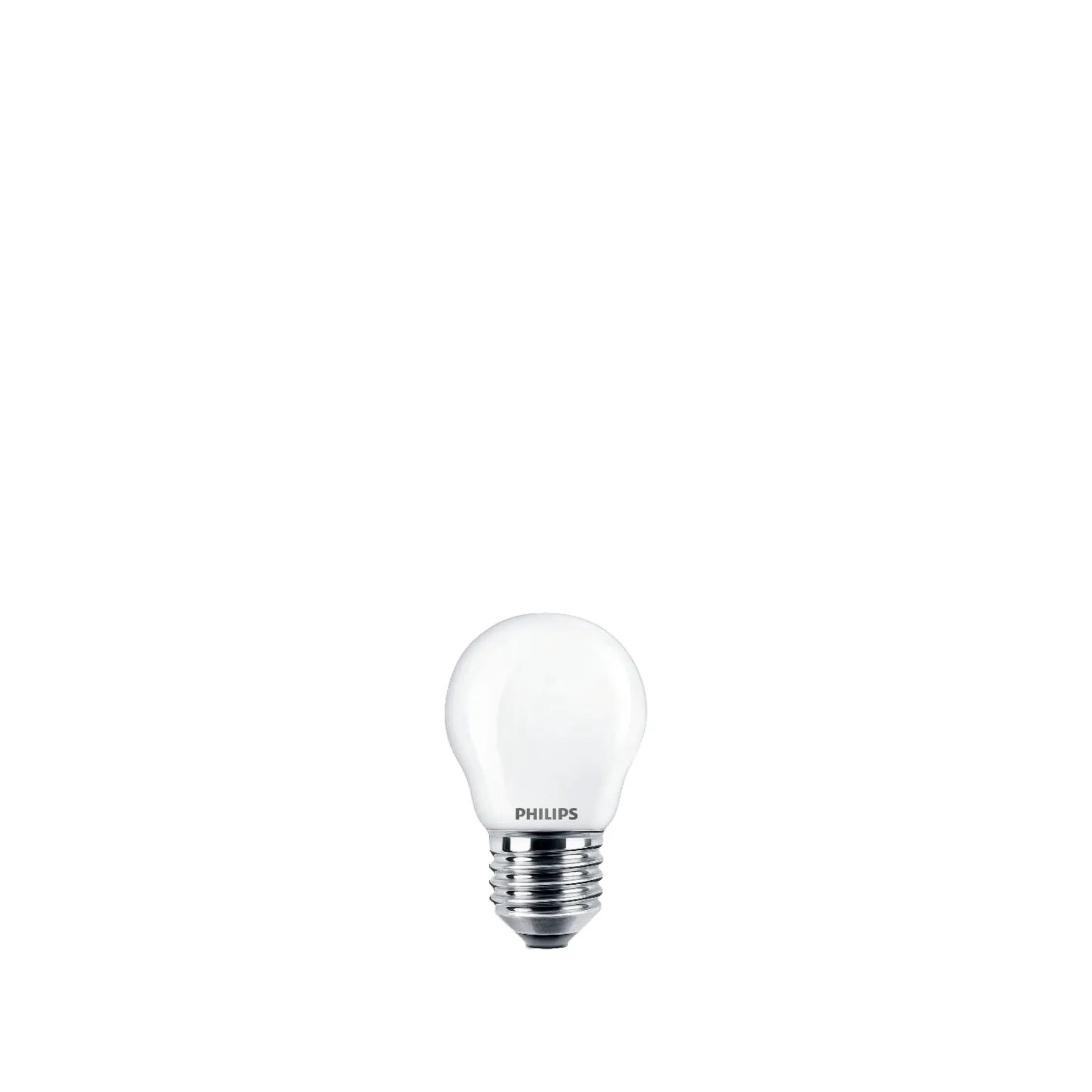 PHILIPS 2-PAK MAT LED PÆRE KRONE E27 4W