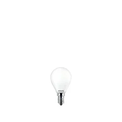 PHILIPS 2-PAK MAT LED PÆRE KRONE E14 4W