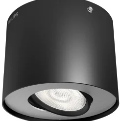 PHILIPS PHASE PÅBYGNINGSSPOT SORT INTEGRERET LED 5W