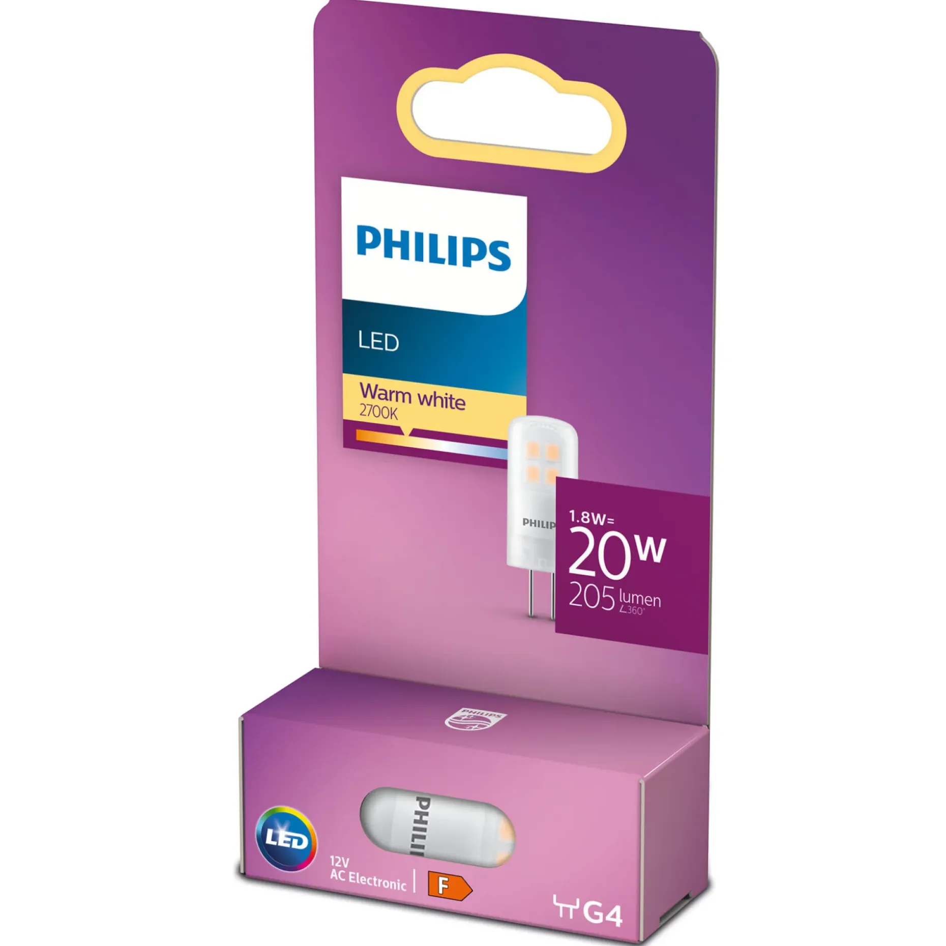 PHILIPS STIFT LED PÆRE STIFT G4 2W