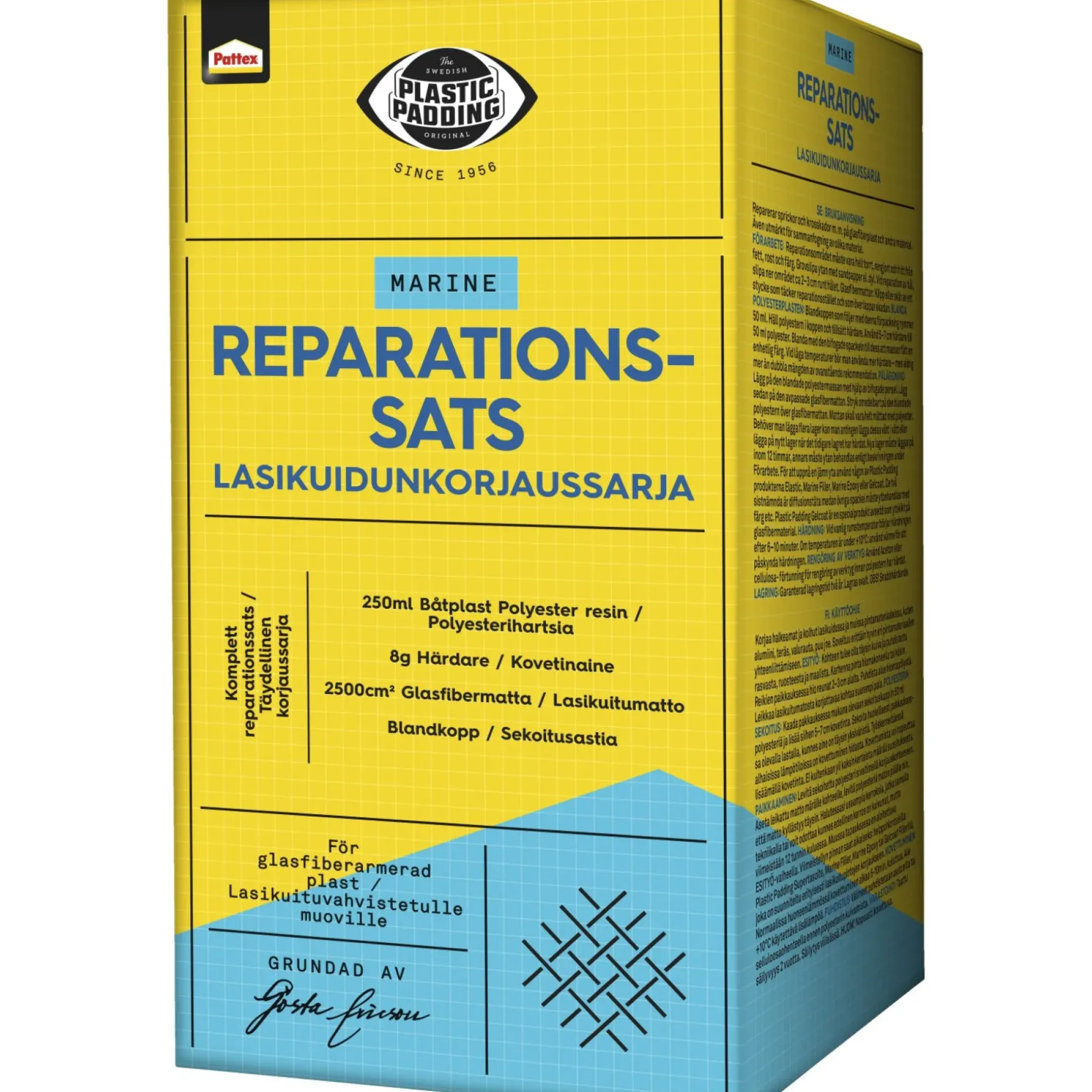 PLASTIC PADDING MARINE REPARATIONSSÆT 1 STK TRANSPARENT