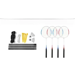 PLAY>IT BADMINTONSÆT - 4 SPILLERE HAVESPIL