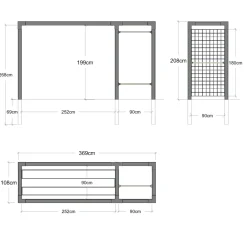PLUS DAYLIFE STÅLESPALIER 3,9 M2
