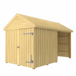 PLUS INKL. TAGPAP/ALULISTER/H-STOLPEFØDDER HAVEHUS 10 M²