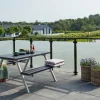 PLUS STOLPE VARMGALVANISERET OG PULVERLAKERET SORT 4.50 X 4.50 X 103.30 CM