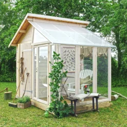PLUS UDERUM REDSKABSRUM M/DRIVHUS 6,6 M2