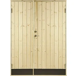 PLUS VIBO UDHUSDØRE DOBBELT UDHUSDØR 105 X 1278 X 1878 MM HØJRE