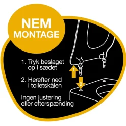 PRESSALIT SIGN/SPIRA S1182 TOILETSÆDE SORT