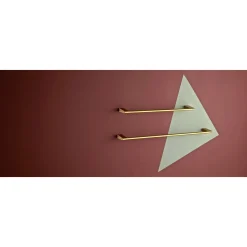 PRESSALIT STYLE HÅNDKLÆDESTANG BØRSTET MESSING 81 CM
