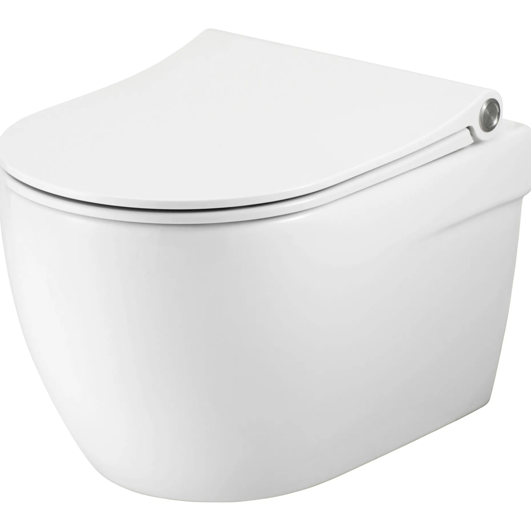 PRESSALIT SWAY D2 TOILETSÆDE, RIMLESS VÆGHÆNGT TOILET
