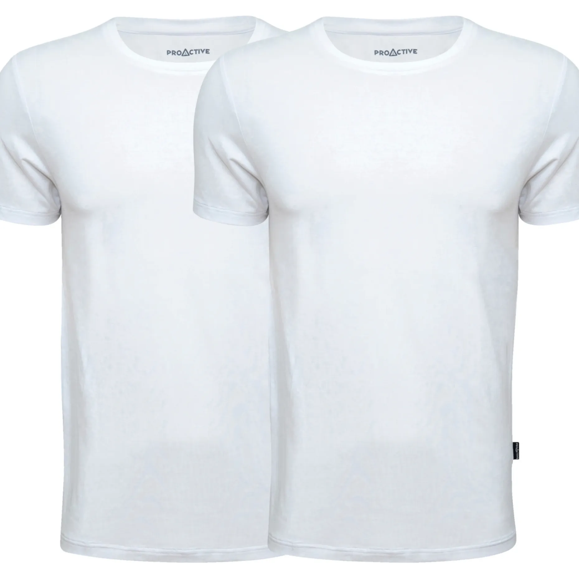 PROACTIVE BAMBUS 466-02-01 - 2-PAK T-SHIRT L HVID