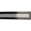 PURUS 900 MM RIB, SORT AFLØBSRIST 92.50 X 900 MM