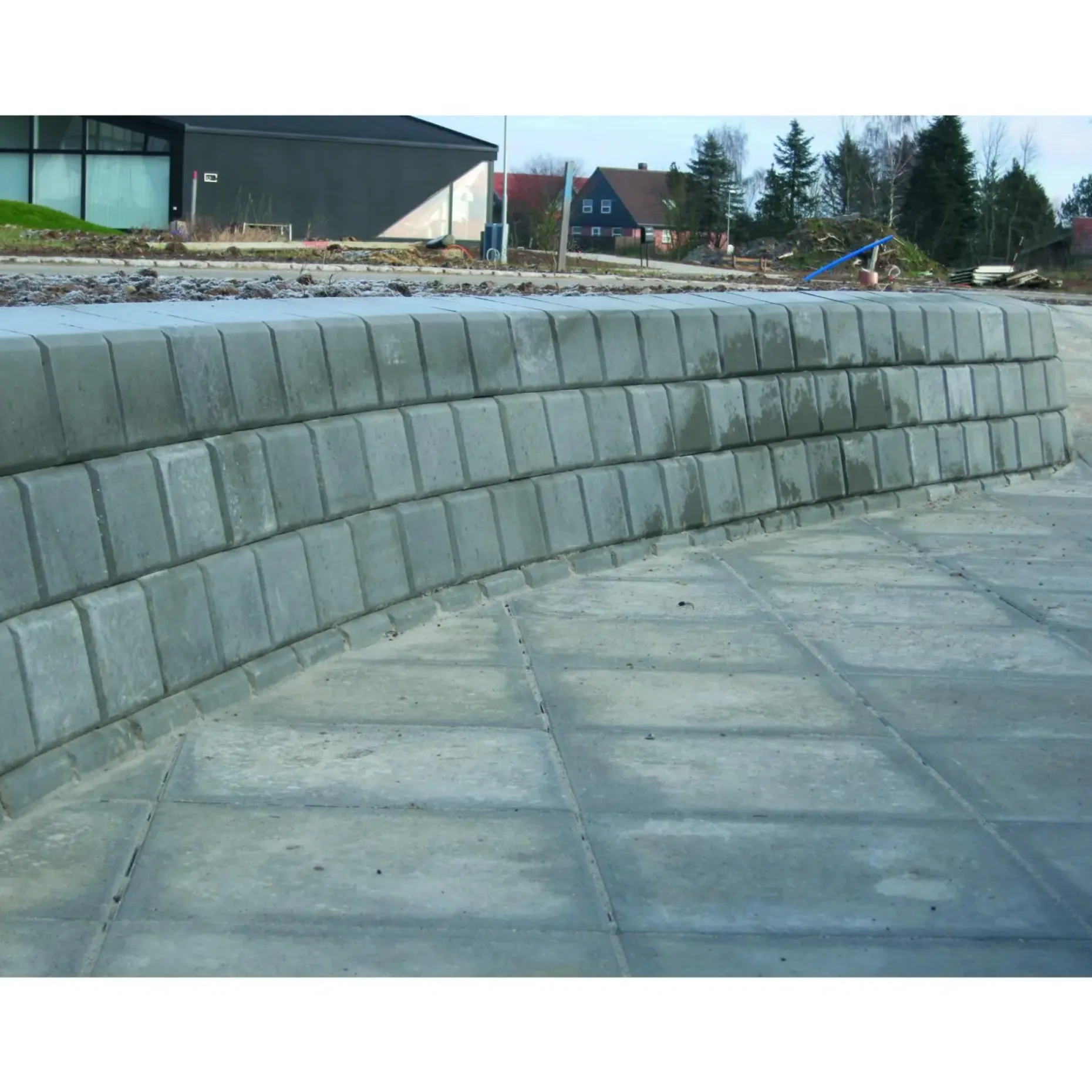 RBR ROYAL STØTTEMUR 18.80 X 30 X 25 CM GRÅ