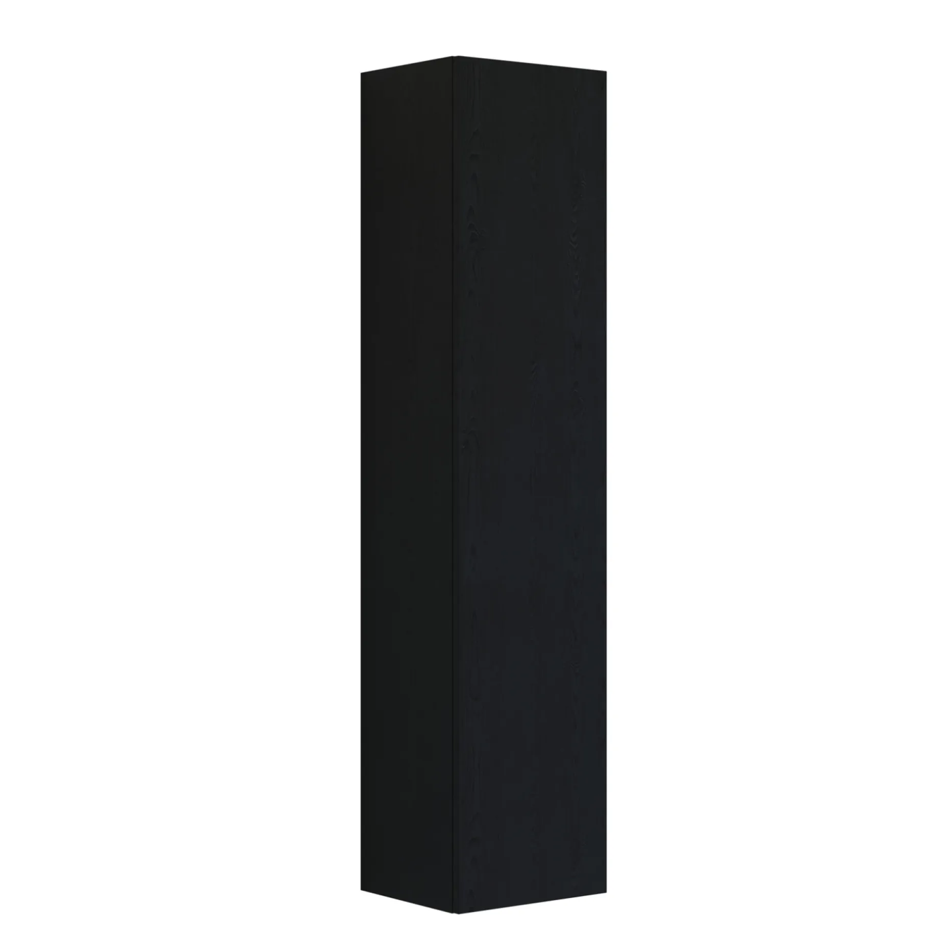 SCANBAD DELTA HØJSKAB HØJREHÆNGSLET SORT EG 40 X 176 CM