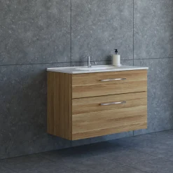 SCANBAD DELTA KARAT BADMØBEL VARM EG 2 SKUFFER 101 CM