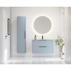 SCANBAD DELTA SPEJL M/ LYS UDEN LYSSTYRING Ø90 CM