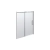 SCANBAD DELUXE SKYDEDØR KROM/KLAR 160 X 200 X 10 CM