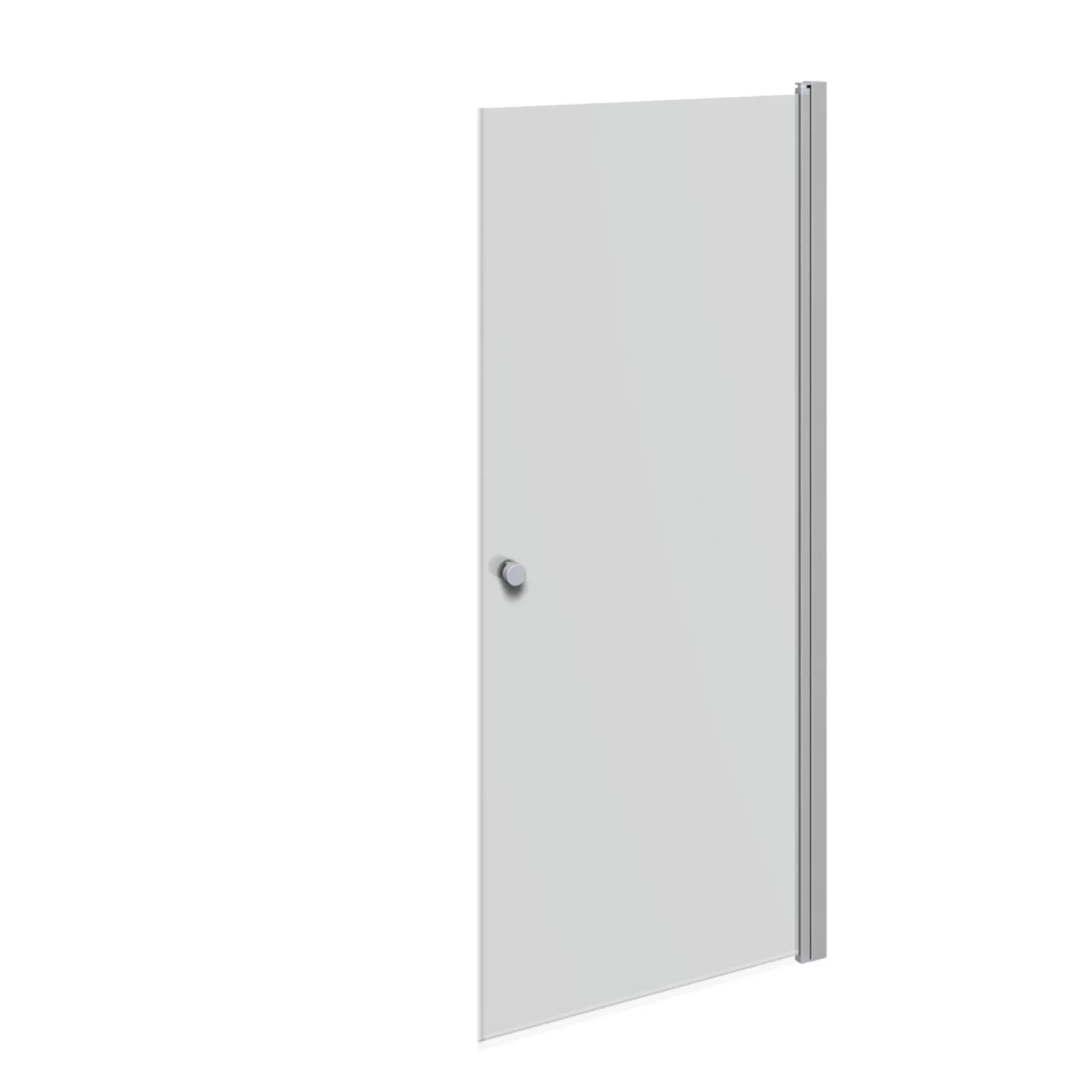 SCANBAD FLEXI MAT ALU PROFIL, 1 STK. BRUSEDØR 89 CM FROSTET GLAS