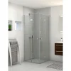 SCANBAD FLEXI MAT ALU PROFIL, 1 STK. FOLDEDØR KLAR GLAS 69 CM