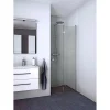 SCANBAD FLEXI MAT ALU PROFIL, 1 STK. FOLDEDØR KLAR GLAS 79 CM
