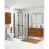 SCANBAD FLEXI SORT PROFIL, 1 STK. FOLDEDØR KLAR GLAS 69 CM