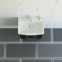 SCANBAD MULTO LOTTO BADMØBEL SORT MED METALSKUFFER 55 CM