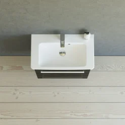 SCANBAD MULTO LOTTO BADMØBEL SORT MED METALSKUFFER 65 CM