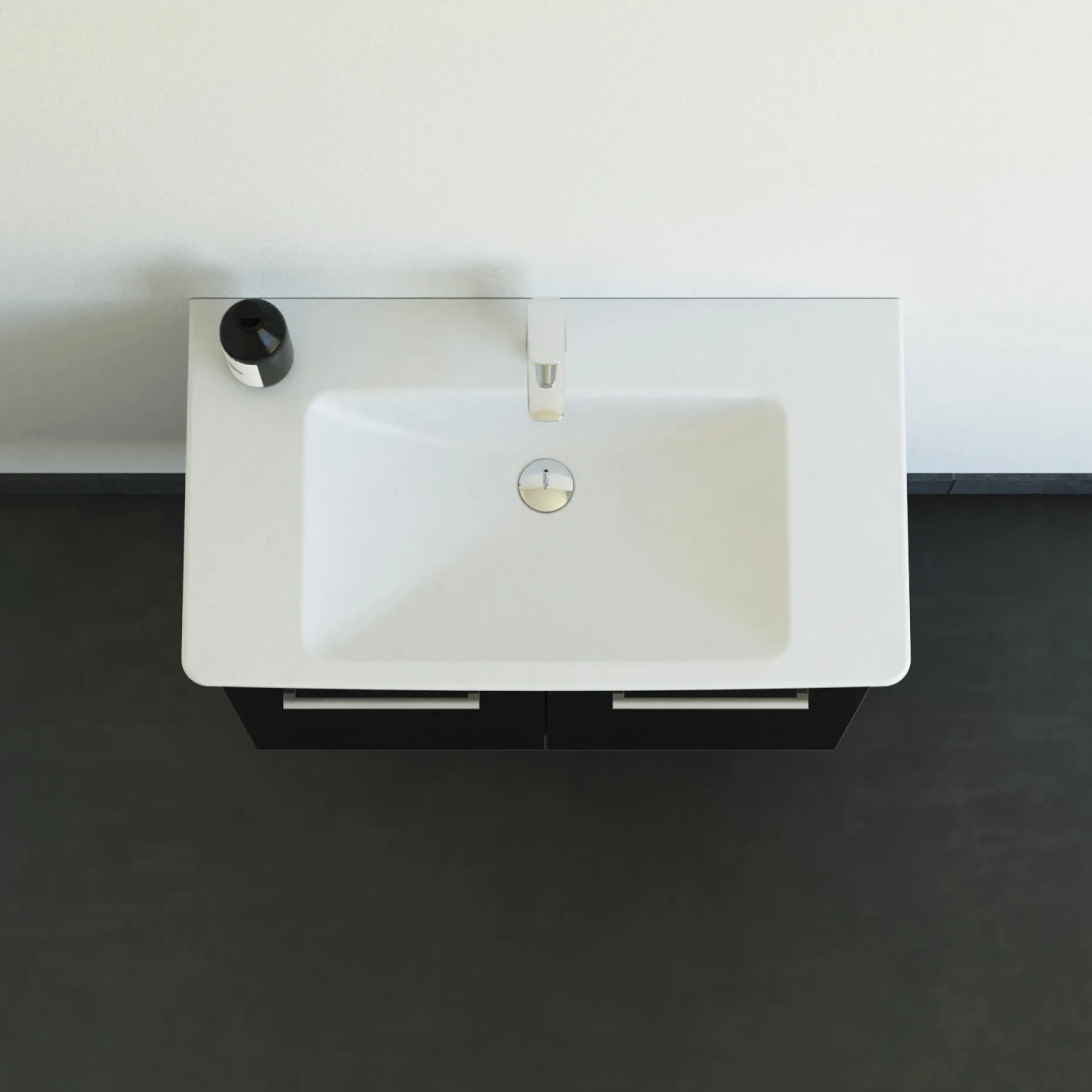 SCANBAD MULTO LOTTO XL BADMØBEL SORT 2 LÅGER 85 CM