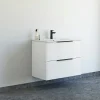 SCANBAD NOW GLAT BADMØBEL HVID MAT 2 SKUFFER 81 CM