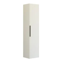 SCANBAD NOW STRIBET HØJSKAB HØJREHÆNGT HVID MAT 40 X 176 CM