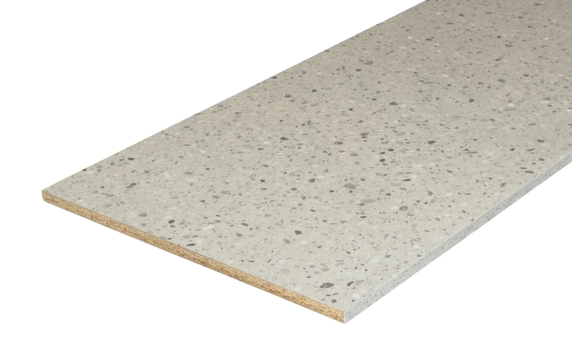 SCANDIWOOD BORDPLADE GRÅ TERRAZZO 635 X 3020 X 23 MM