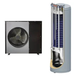 SCANTHERM BLOKHUS 7KW MED COMBITANK L/V VARMEPUMPE